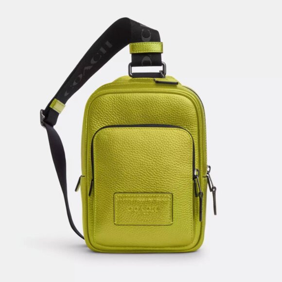 Coach Handbags - NWT Coach CP141 Track Pack 14 Leather Crossbody Sling Bag Messenger Purse Unisex